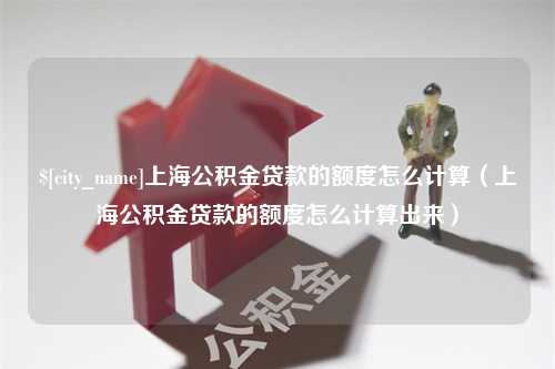 涟源上海公积金贷款的额度怎么计算（上海公积金贷款的额度怎么计算出来）